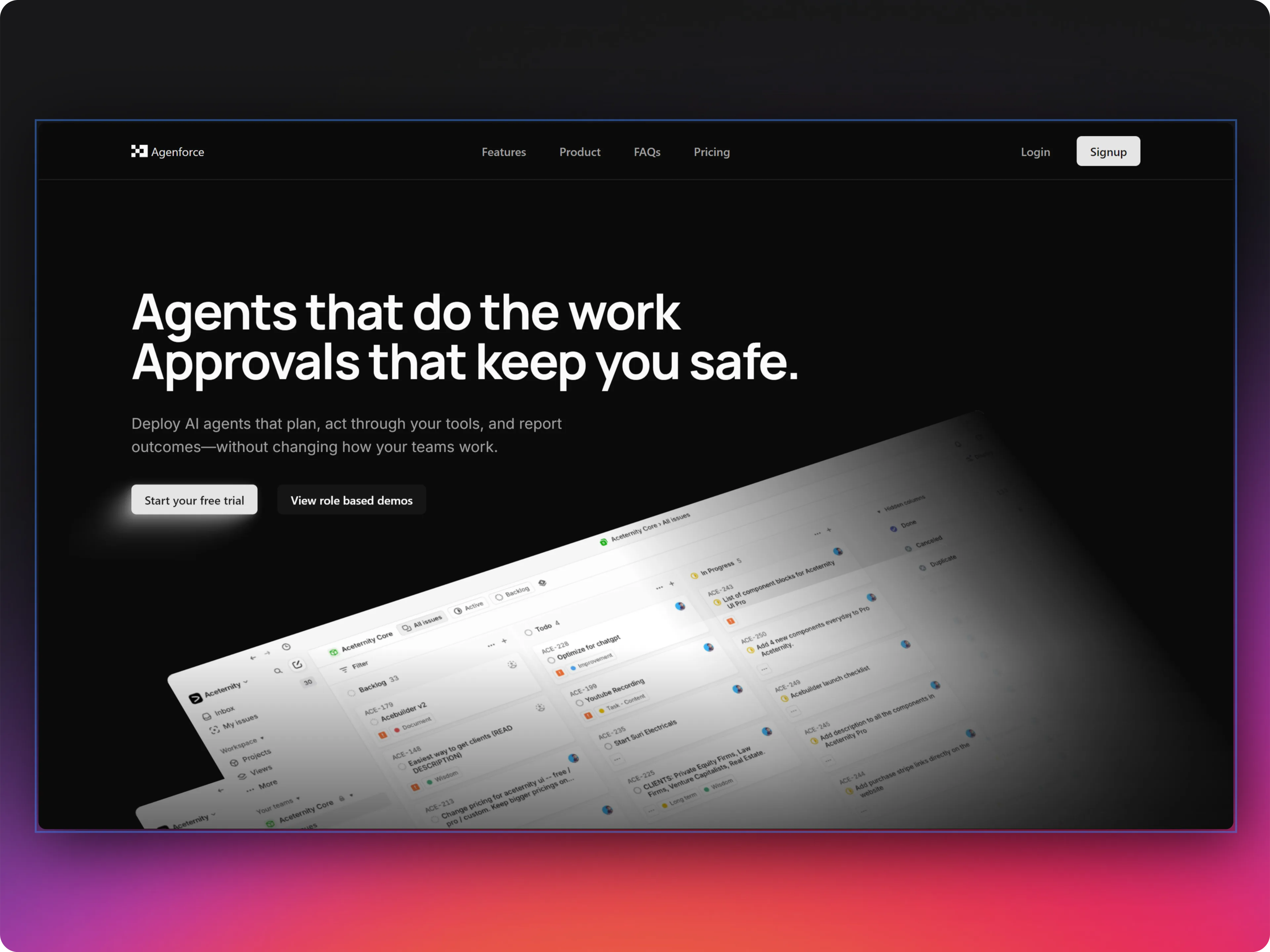 Motion Landing Page project cover
